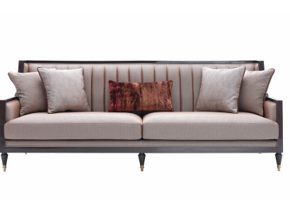 Four-seater sofa 4 seater fabric sofa upholstered sofa gray classic design